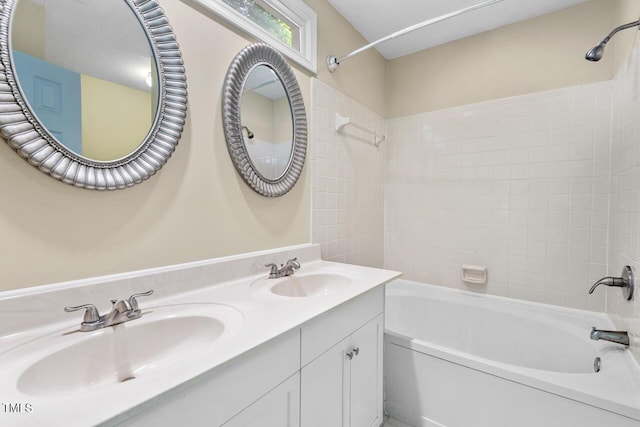 1014 Laurens Way, Knightdale, NC 27545 - full bath featuring bathing tub / shower combination and double vanity