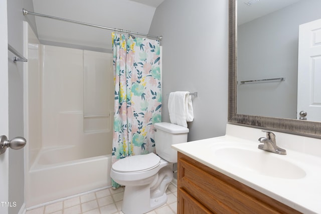 657 Lakeview Dr, Stem, NC 27581 - bathroom with vanity, shower / tub combo, and toilet