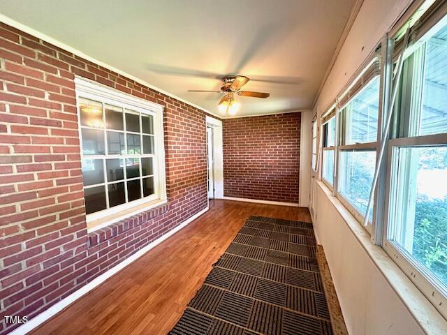 3810 Pendergrass St, Durham, NC 27704 - view of unfurnished sunroom