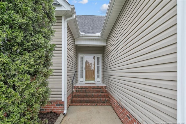 45 Remington Hills Dr, Bunnlevel, NC 28323 - property entrance with a shingled roof