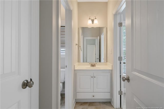 45 Remington Hills Dr, Bunnlevel, NC 28323 - bathroom with toilet, vanity, and baseboards