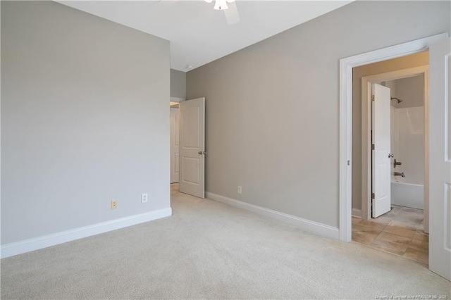 45 Remington Hills Dr, Bunnlevel, NC 28323 - unfurnished bedroom with carpet floors, baseboards, and ceiling fan