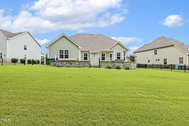 347 Country Mill Way, Fuquay Varina, NC 27526 - back of property featuring stone siding