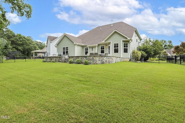 347 Country Mill Way, Fuquay Varina, NC 27526 - rear view of property featuring roof with shingles