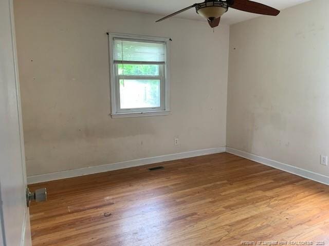 1813 Ashton Rd, Fayetteville, NC 28304 - unfurnished room with a ceiling fan, light wood-type flooring, and baseboards