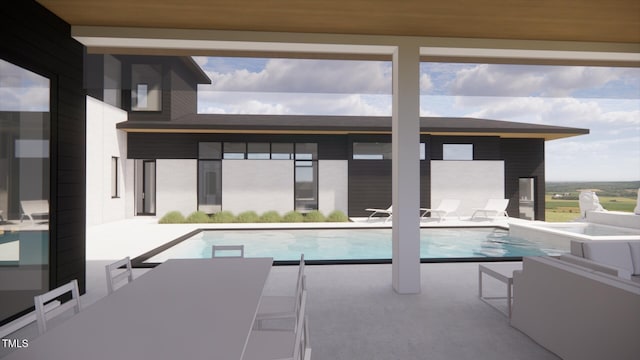 1021 Ferson, Apex, NC 27519 - outdoor pool featuring a patio