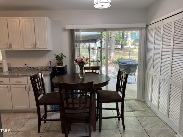 503 Pine Run, Knightdale, NC 27545 - dining area featuring light tile patterned flooring