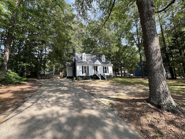 503 Pine Run, Knightdale, NC 27545 - cape cod house featuring concrete driveway