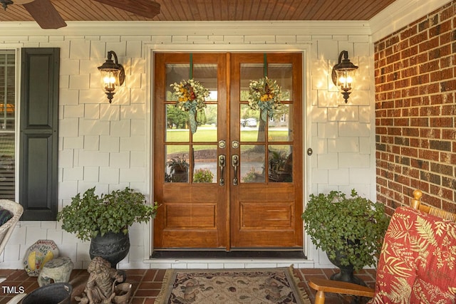 6517 Whitted Rd, Fuquay Varina, NC 27526 - entrance to property featuring french doors and a porch