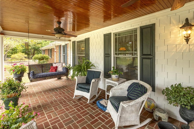6517 Whitted Rd, Fuquay Varina, NC 27526 - covered porch with ceiling fan