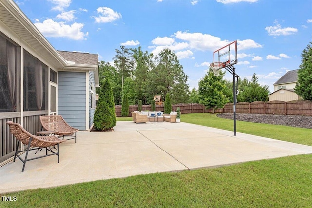 2333 Lantern Walk Ln, Wake Forest, NC 27587 - view of patio with an outdoor living space