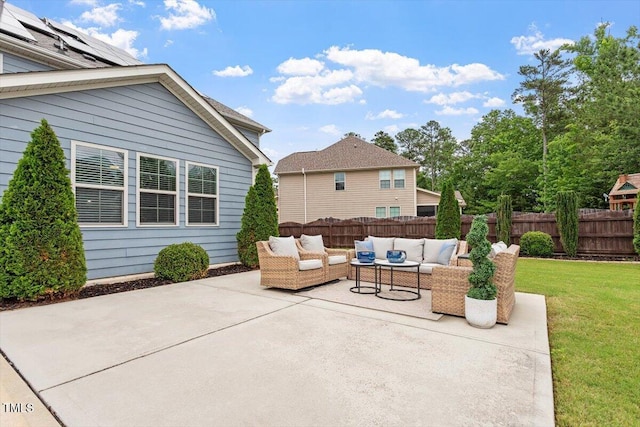 2333 Lantern Walk Ln, Wake Forest, NC 27587 - view of patio / terrace featuring an outdoor living space