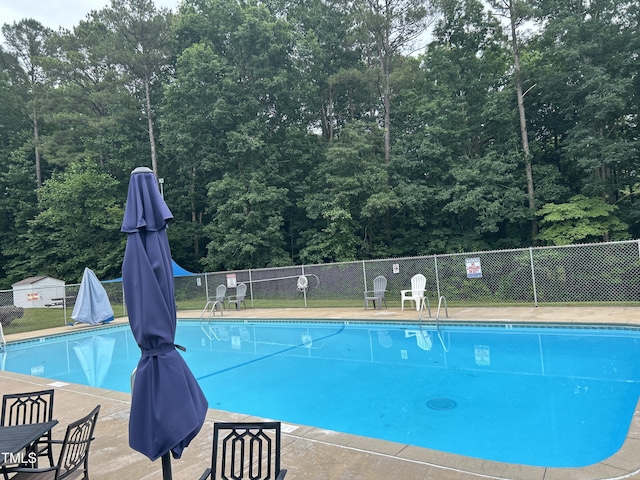 144 Shawnee Dr, Louisburg, NC 27549 - community pool with a wooded view