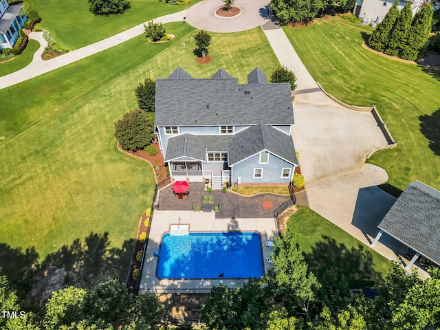 227 Paraggi Ct, Clayton, NC 27527 - drone / aerial view of a pool
