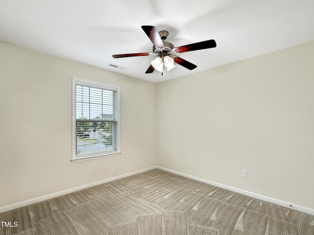 6536 Perry Creek Rd, Raleigh, NC 27616 - empty room featuring baseboards, carpet floors, and a ceiling fan
