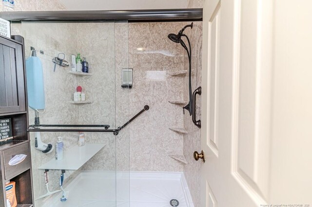 259 Golf Dr, Sanford, NC 27332 - full bath with a shower stall