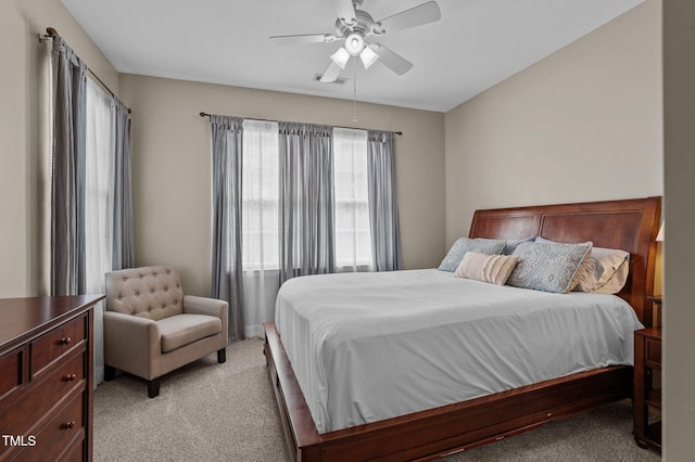 648 Long Melford Dr, Rolesville, NC 27571 - bedroom featuring light carpet and ceiling fan