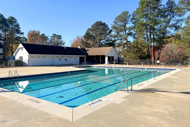 3317 E Jameson Rd, Raleigh, NC 27604 - community pool with a patio area