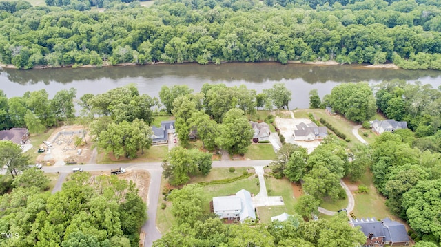 1164 Keith Hills Rd, Lillington, NC 27546 - drone / aerial view of a large body of water and a heavily wooded area