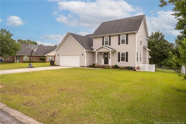 3538 Gables Dr, Fayetteville, NC 28311 - view of front of house featuring driveway, an attached garage, and a shingled roof
