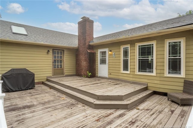 5621 Monks Walk Ct, Fayetteville, NC 28311 - wooden terrace featuring grilling area