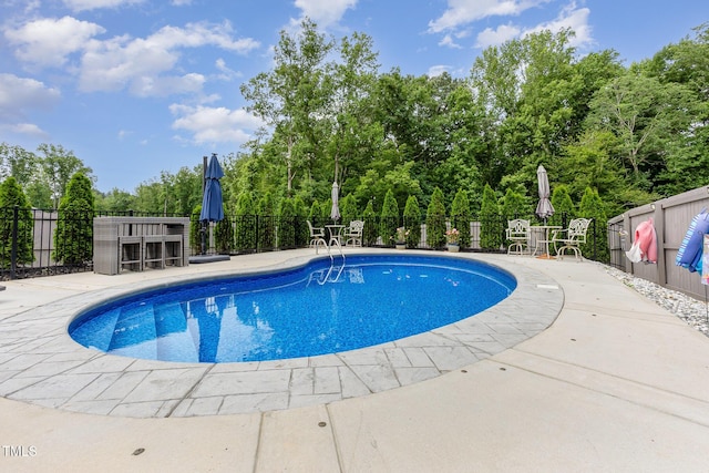 150 Sherrill Place Ln, Garner, NC 27529 - view of pool featuring a patio area and view of scattered trees