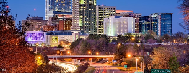 264 Meadowbark Bnd Unit 43, Garner, NC 27529 - view of city featuring a view of city lights