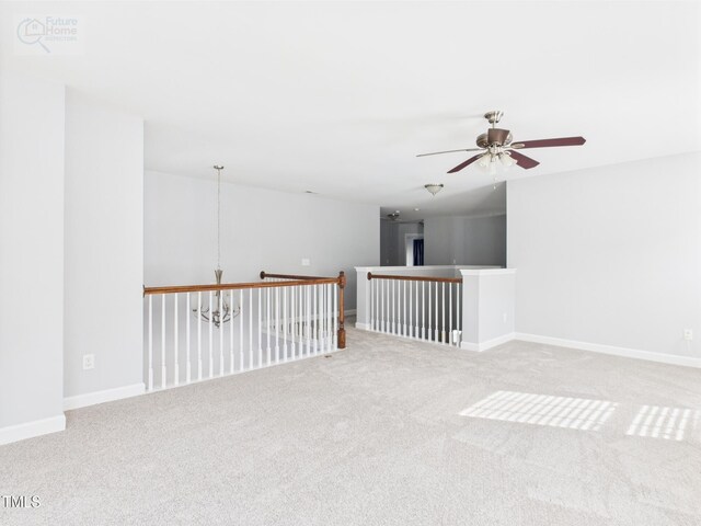 1728 Callandale Ave, Cary, NC 27518 - carpeted spare room with ceiling fan and baseboards