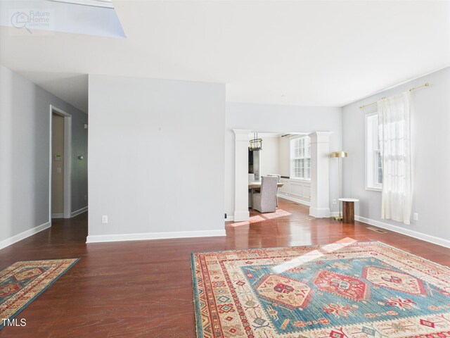 1728 Callandale Ave, Cary, NC 27518 - living area featuring wood finished floors and baseboards