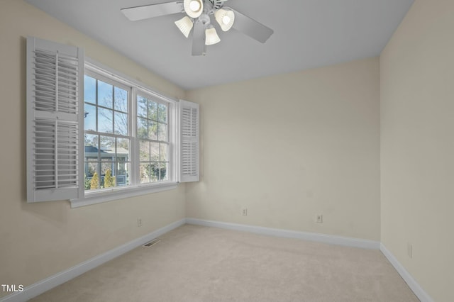 100 Maywood Way, Chapel Hill, NC 27516 - empty room featuring carpet floors, baseboards, and a ceiling fan
