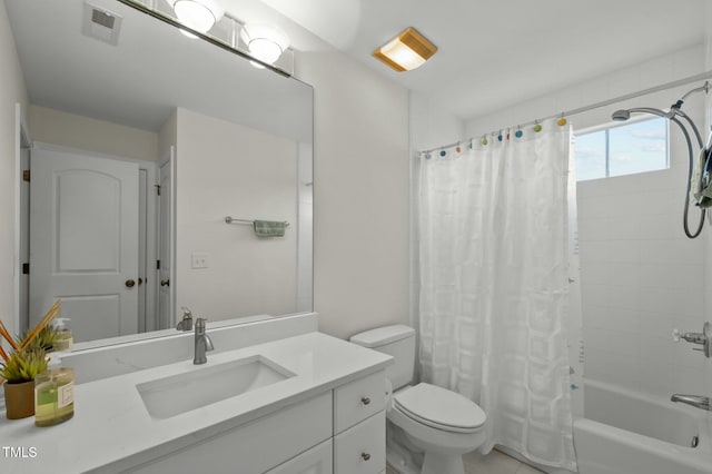 100 Maywood Way, Chapel Hill, NC 27516 - bathroom featuring toilet, vanity, and shower / bathtub combination with curtain