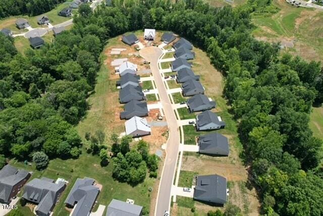 1998 Meadowview Dr, Graham, NC 27253 - aerial view of property and surrounding area featuring nearby suburban area