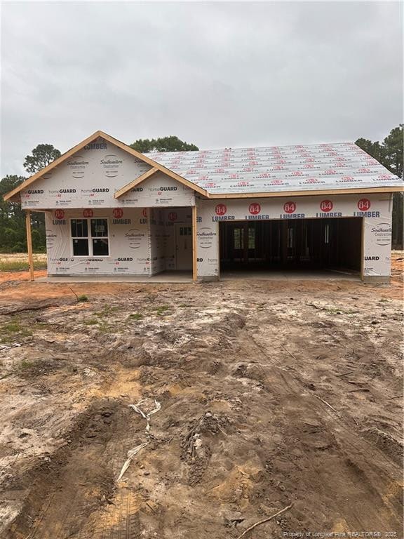 141 Merle Rd, Pinebluff, NC 28373 - property under construction with a garage