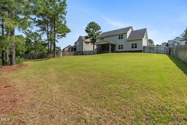 550 Spring Flowers Dr, Cameron, NC 28326 - view of yard with a sunroom
