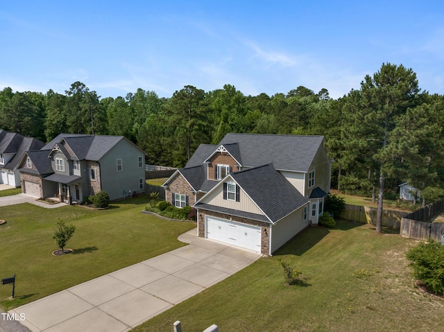 550 Spring Flowers Dr, Cameron, NC 28326 - view from above of property featuring a heavily wooded area