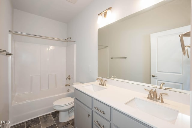 61 Merrifield Ln, Garner, NC 27529 - full bath with toilet, bathing tub / shower combination, and double vanity