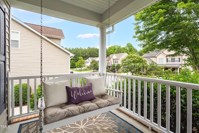 1428 White Opal Dr, Knightdale, NC 27545 - balcony featuring a residential view