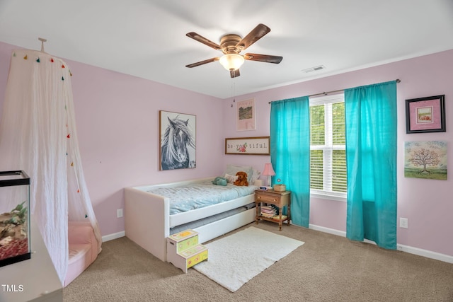 1428 White Opal Dr, Knightdale, NC 27545 - carpeted bedroom featuring ceiling fan and baseboards