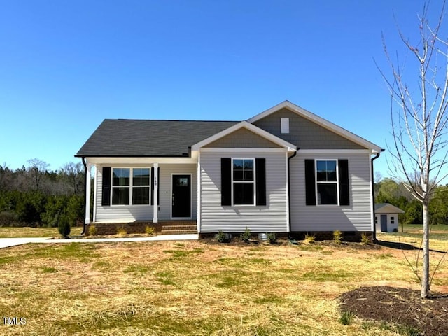 140 Brookhaven Dr, Spring Hope, NC 27882 - view of front of home with a front yard