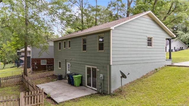 2308 Keith Dr, Raleigh, NC 27610 - back of house with a patio area and central AC
