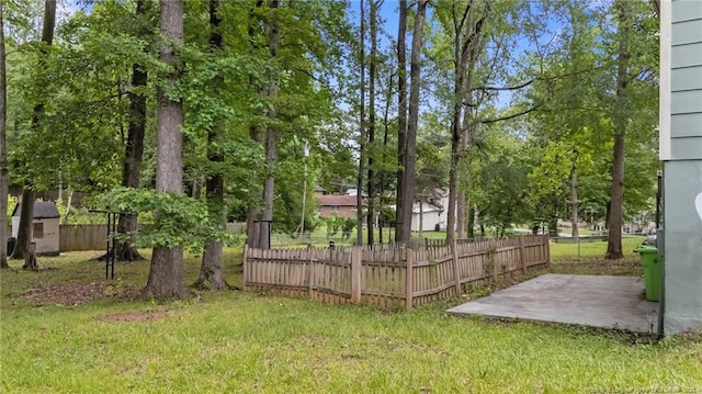 2308 Keith Dr, Raleigh, NC 27610 - view of yard with a patio area