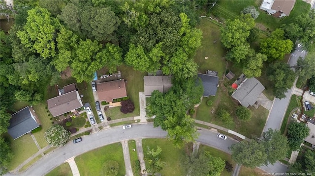 2308 Keith Dr, Raleigh, NC 27610 - aerial view of property and surrounding area featuring nearby suburban area