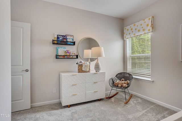 128 Bruce Dr, Dunn, NC 28334 - living area with carpet and baseboards