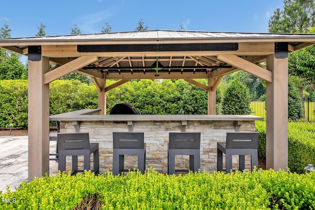 6250 Moinear Ln, Chapel Hill, NC 27514 - view of patio featuring a gazebo