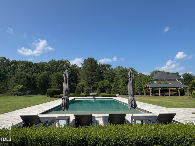 6250 Moinear Ln, Chapel Hill, NC 27514 - swimming pool with a diving board and a gazebo