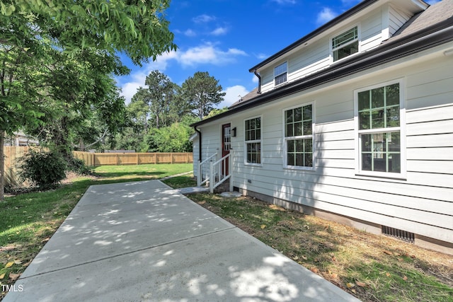 305 W Canary St, Dunn, NC 28334 - view of yard with a patio area and entry steps