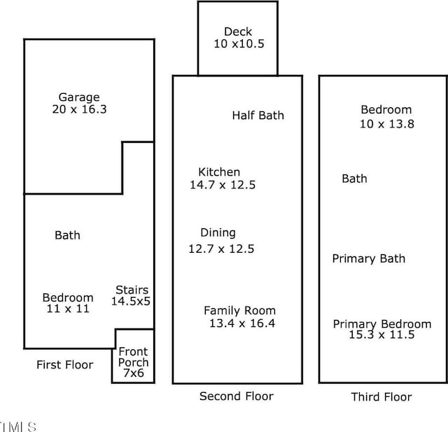 229 Michigan Ave, Cary, NC 27519 - home floor plan