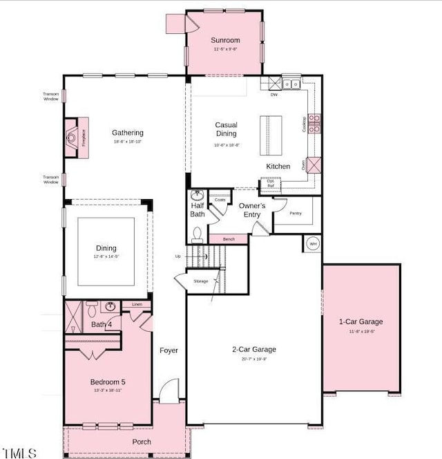 2512 Stonington Dr, Cary, NC 27523 - home floor plan