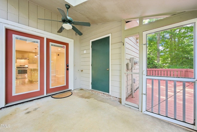 124 Twin Oaks Pl, Cary, NC 27511 - entrance to property with ceiling fan