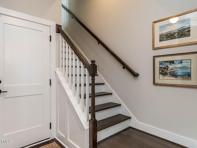 1610 Draper View Loop Unit 101, Raleigh, NC 27608 - stairs with wood finished floors